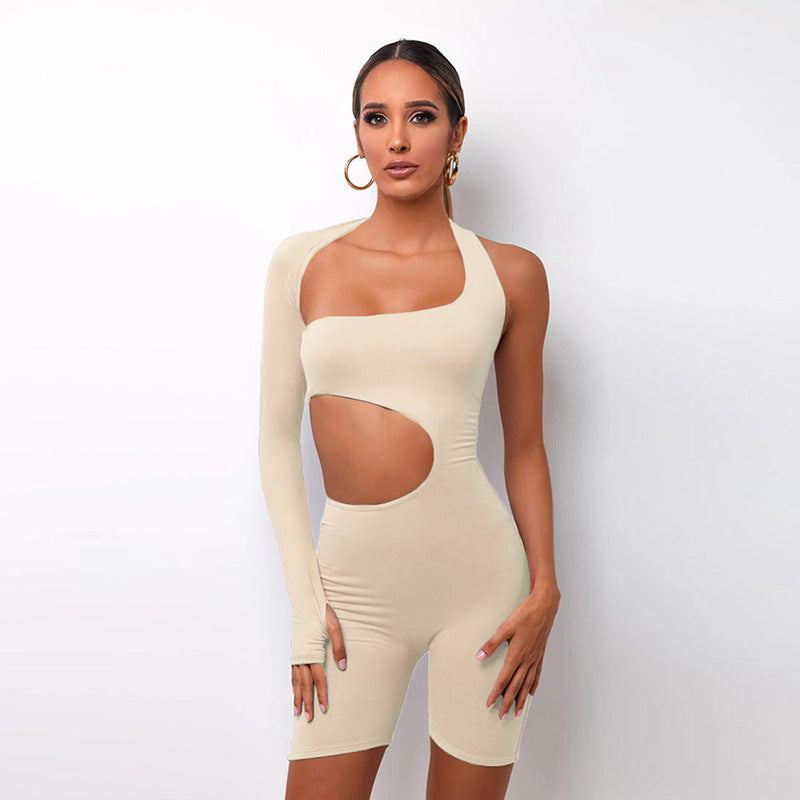 2 Pcs Off Shoulder Women Tight Fitness Yoga Suits
