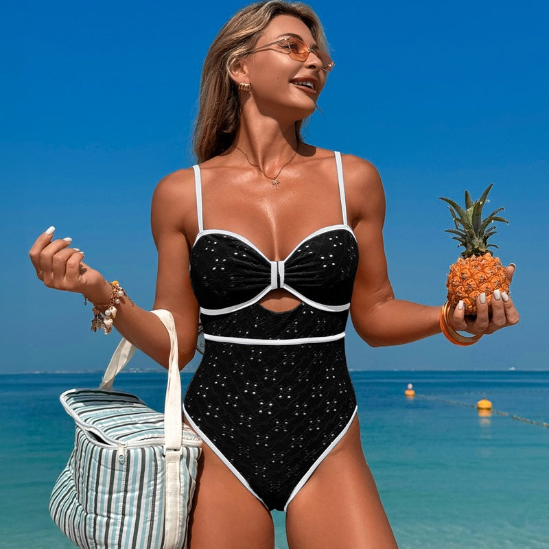 One Piece Beach Checkered Women's Suit