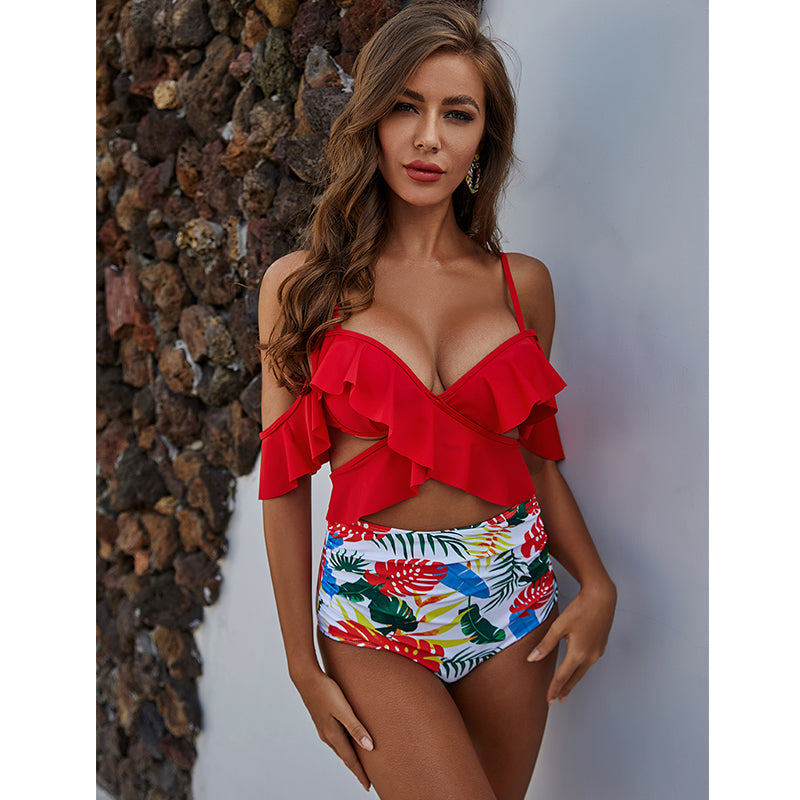 Women Floral Laced Swimsuit