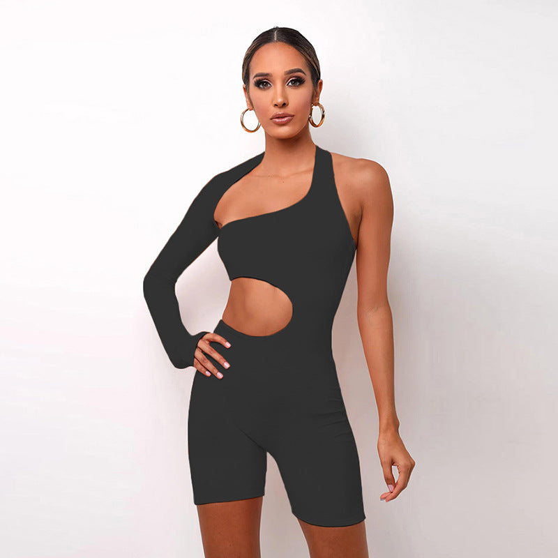 2 Pcs Off Shoulder Women Tight Fitness Yoga Suits