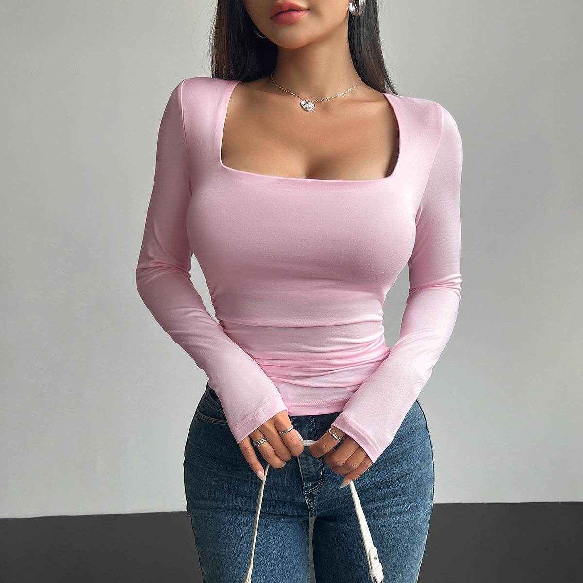 Women Casual Pullover Tight Tops