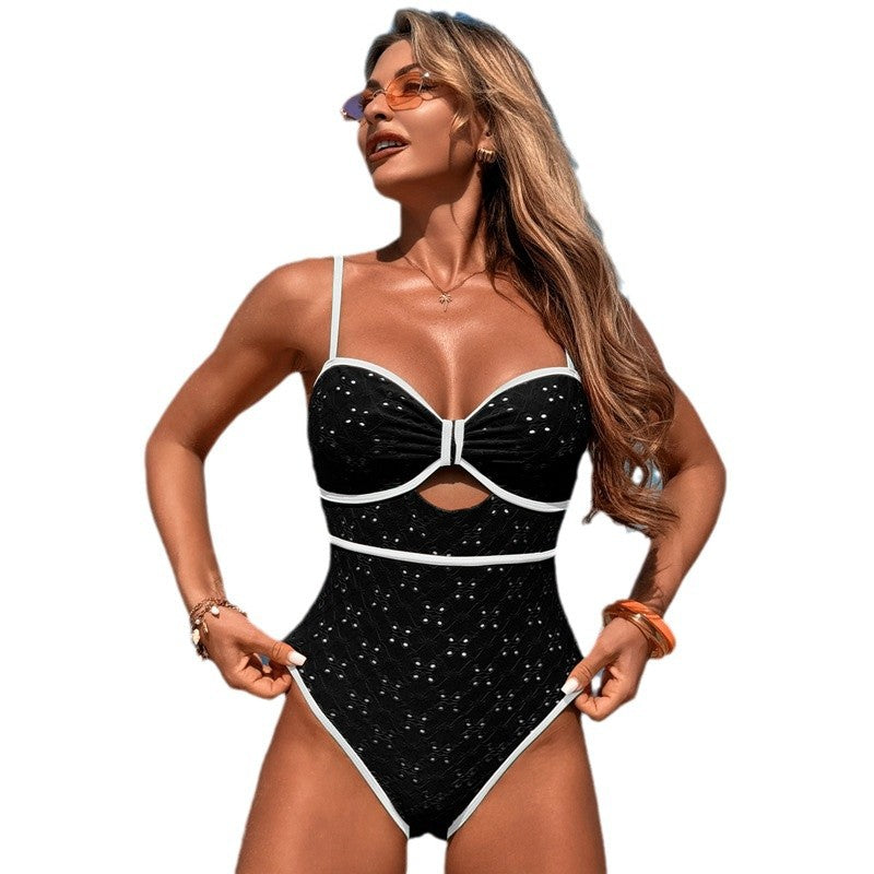 One Piece Beach Checkered Women's Suit